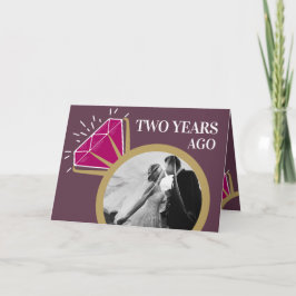 Jubiläumsgarnet jetzt Foto Karte