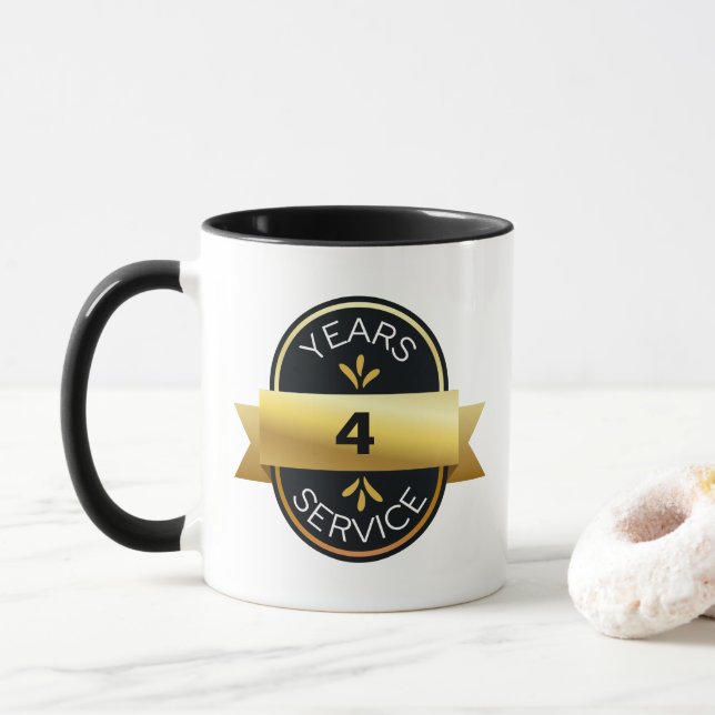 Jubiläumsgeschenk für die Anerkennung von Mitarbei Tasse (Mit Donut)