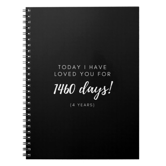 Jubiläumsgeschenk für die Freundin von Boyfriend Notizblock (Vorderseite)