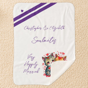 Jubiläumsgeschenk für Ehefrau Seeleute niedlicher Sherpadecke