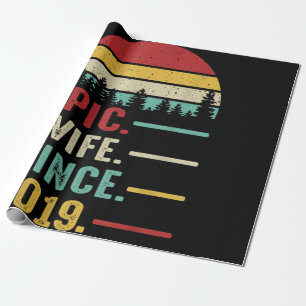 Jubiläumsgeschenk für Ihre epische Ehefrau Geschenkpapier