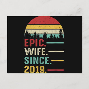 Jubiläumsgeschenk für Ihre epische Ehefrau Postkarte