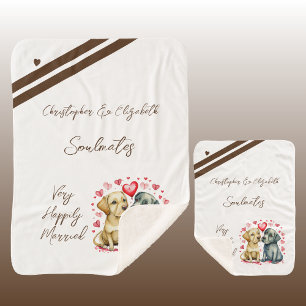 Jubiläumsgeschenk für niedliche Hunde Sherpadecke