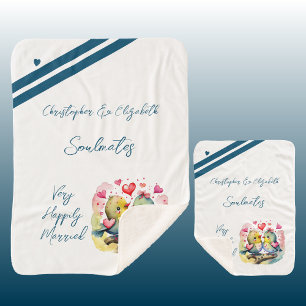 Jubiläumsgeschenk für niedliche Vögel Sherpadecke