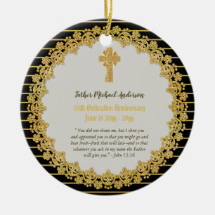 Jubiläumsgeschenk - JEDES JAHR Keramik Ornament