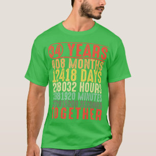 Jubiläumsgeschenke für ihr 34. Paar T-Shirt