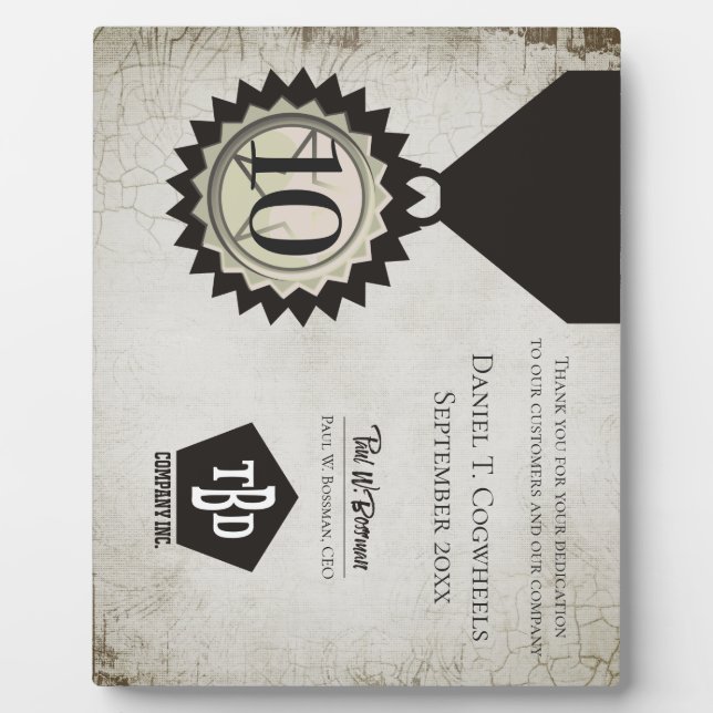 Jubiläumsgeschenke für Imitate im Alter von Stein Fotoplatte (Vorderseite)