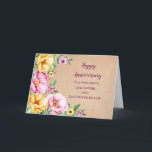 Jubiläumsjahr: Floral Daughter & Tochter Karte<br><div class="desc">Happy Hochzeitstag Karte für Tochter und Tochter im Recht mit rustikalen Land Blume und herzlichen Vers.</div>