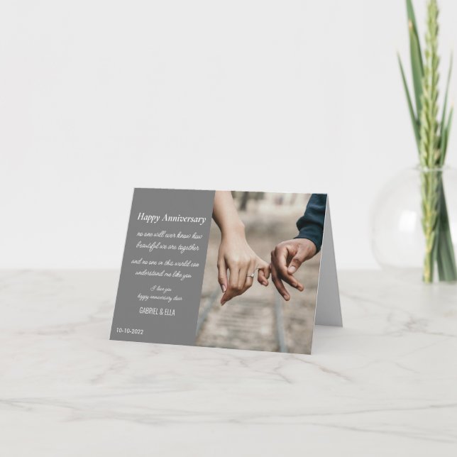 Jubiläumskarte Dankeskarte (Vorderseite)