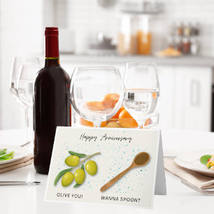 Jubiläumskarte für alle, die Lieben kochen Karte