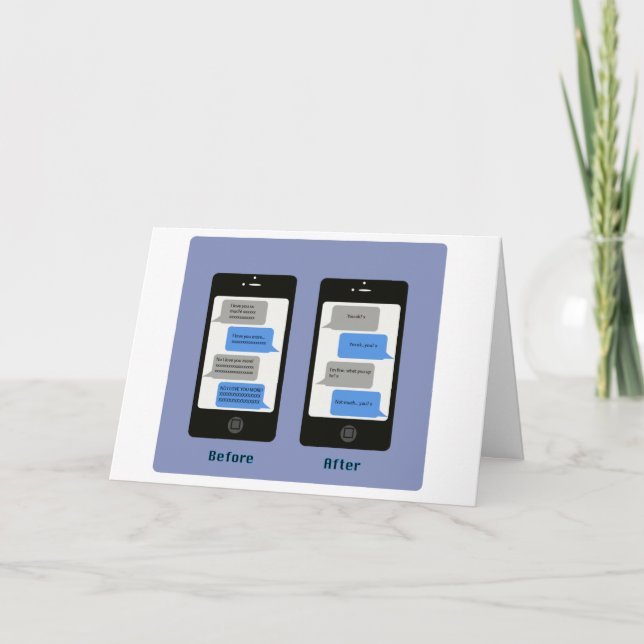 Jubiläumskarte für das iPhone Karte (Vorderseite)