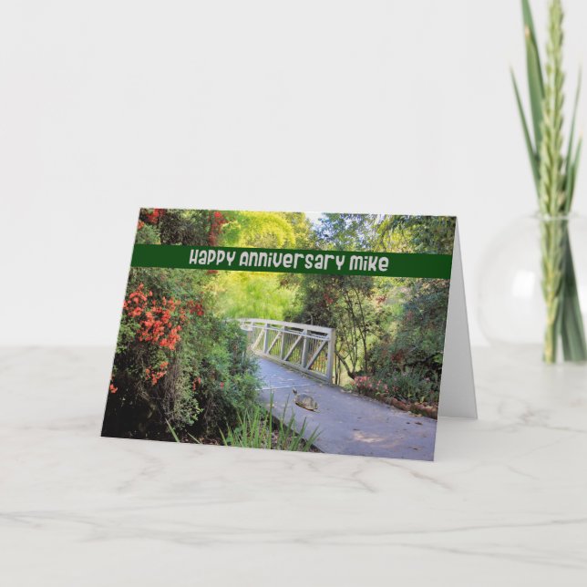 Jubiläumskarte für die Mike von Ehemann Karte (Vorderseite)