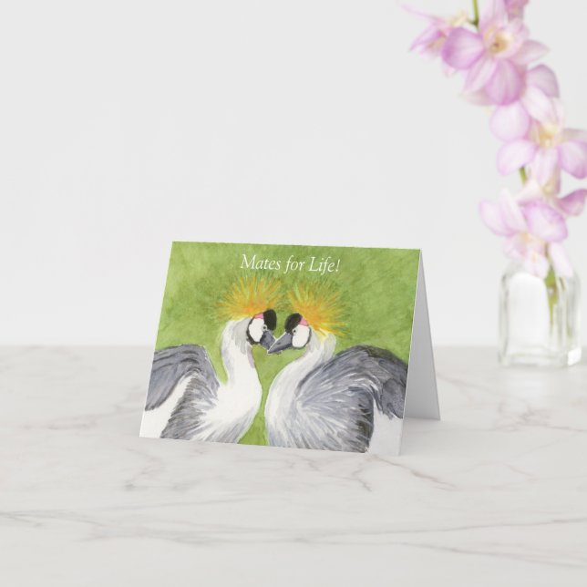 Jubiläumskarte für Krane Karte (Orchidee)