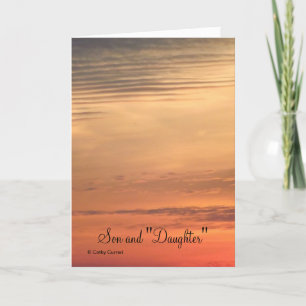 Jubiläumskarte für Sohn und Tochter Karte