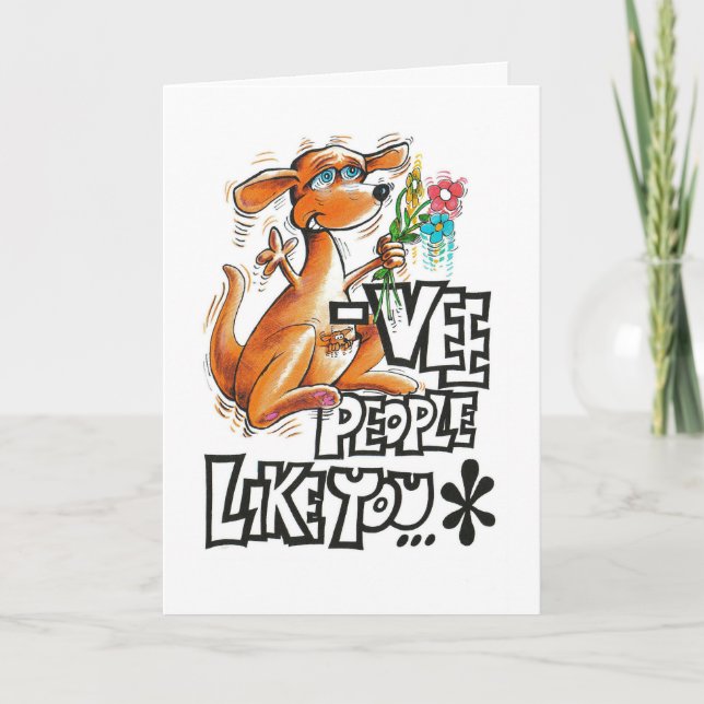 Jubiläumskarte mit Känguru Karte (Vorderseite)