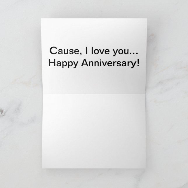 Jubiläumskarte von ihm zu ihrem Alpaka Dankeskarte (Innenseite)