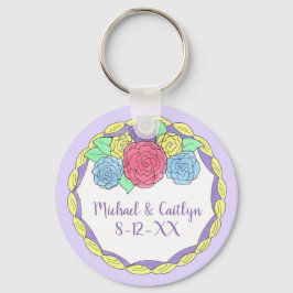 Jubiläumskuchen Gastgeschenk Hochzeit mit Rose Sch Schlüsselanhänger