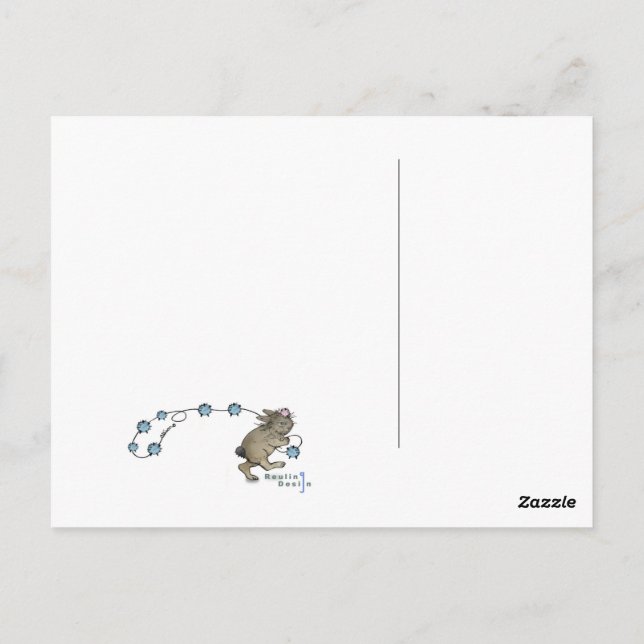 Jubiläumsmäuse Postkarte (Rückseite)