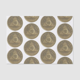 Jubiläumsmünze für 8 Jahre Erholung Seidenpapier