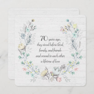 Jubiläumsschaden auf Holz Einladung