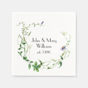 Jubiläumsschrei der Wildblume Serviette