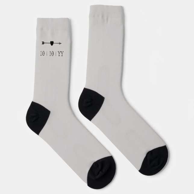 Jubiläumssocken | Grau Socken (Rechts)