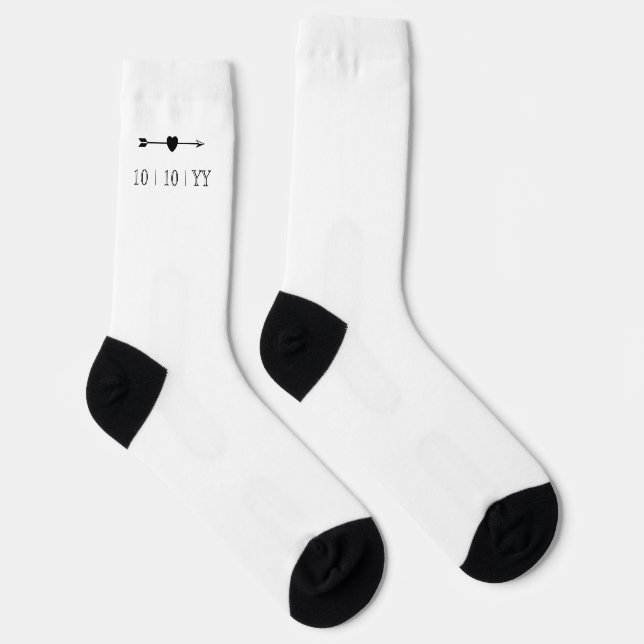 Jubiläumssocken | Weiß Socken (Rechts)