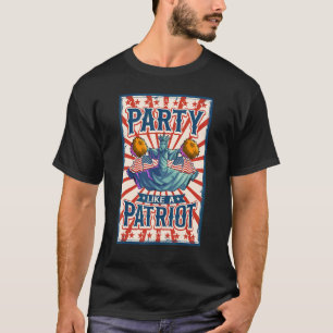 Jubiläumsstatue 4. Juli Junge Männer sind weg T-Shirt
