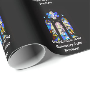 Jubiläumsverordnung Personalisierter Pastor Geschenkpapier