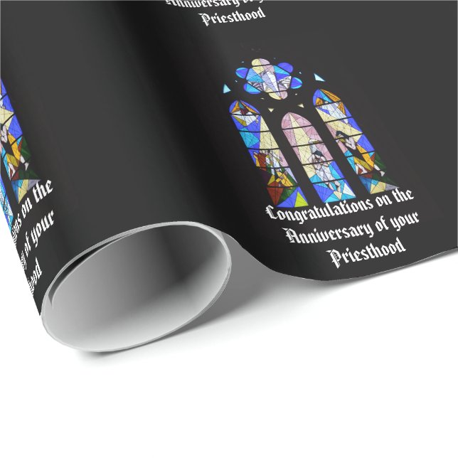 Jubiläumsverordnung Personalisierter Pastor Geschenkpapier (Rolleneckpunkt)