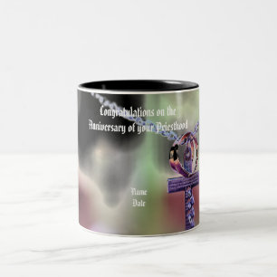 Jubiläumsverordnung Personalisierter Pastor Zweifarbige Tasse