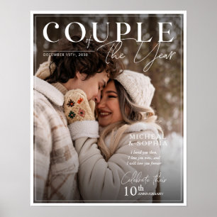 Jubiläumszeitschrift Foto Cover Personalisieren Po Poster
