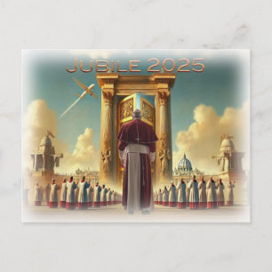 Jubilé 2025 Vatikan, Souvenirreise, idée cadeau. Postkarte