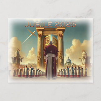 Jubilé 2025 Vatikan, Souvenirreise, idée cadeau. Postkarte