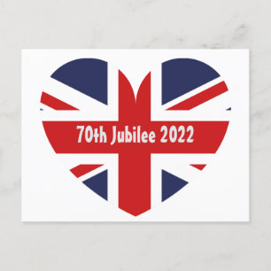 Jubilee 2022 England Flag Postcard Postkarte