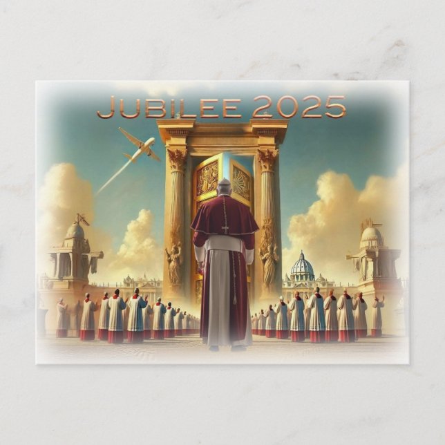 Jubilee 2025, Vatikan, Reise-Andenken, Geschenkide Postkarte (Vorderseite)