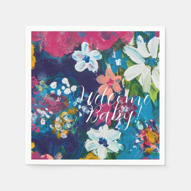 Jubilee Welcome Baby Paper Serviette (Vorderseite)