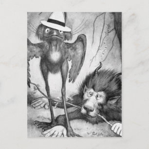 Jubjub Bird und der Bandersnatch Postkarte