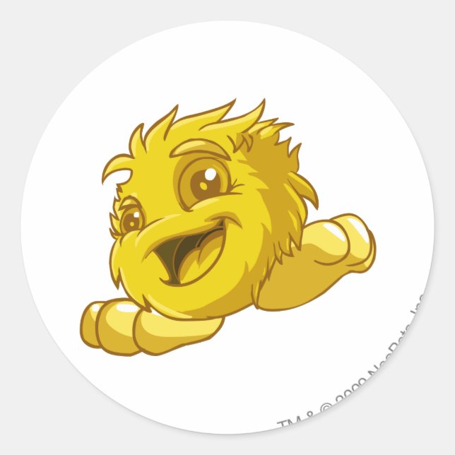JubJub Gold Runder Aufkleber (Vorderseite)