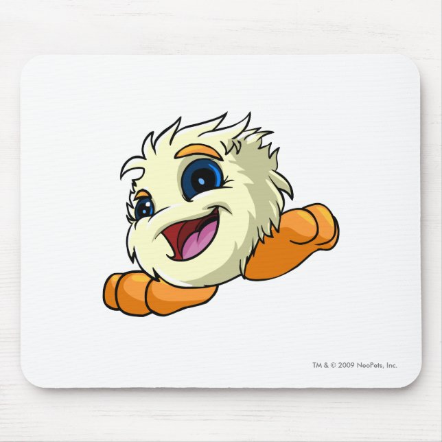 JubJub Weiß Mousepad (Vorne)
