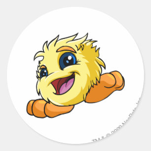 JubJub Yellow Runder Aufkleber