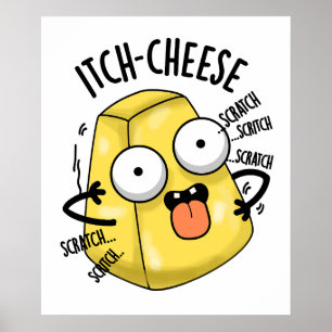 Juckkäse Lustiger Käse Wortwitz Poster