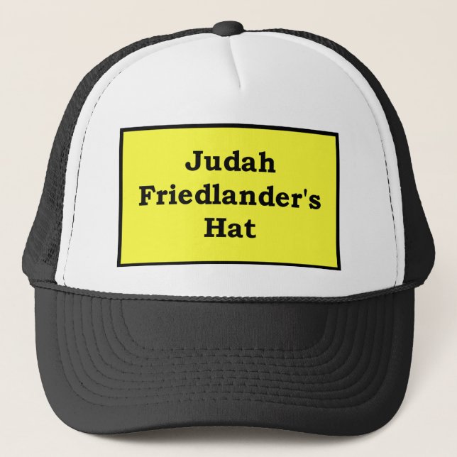 Judah Friedlanders Hut, gelb Truckerkappe (Vorderseite)