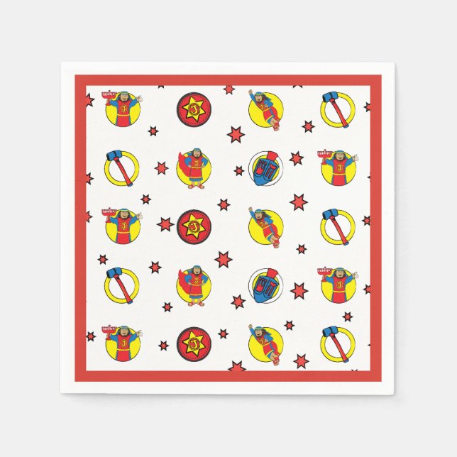 Judah Maccabee Fun Hanukkah Party Serviette (Vorderseite)