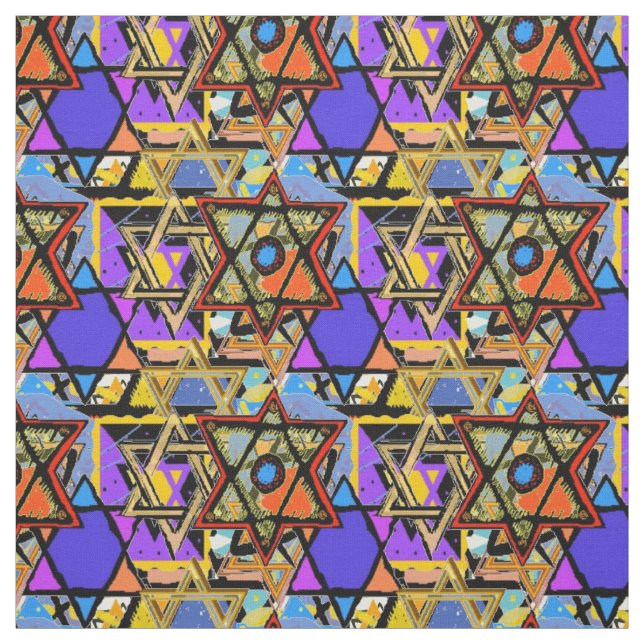 Judaia Customized Fabrics - Mogen David Gifts Stoff (Muster)