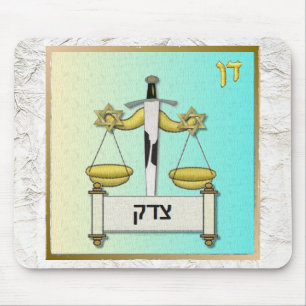 Judaica 12 Stämme Israel Dan Kunst Mousepad
