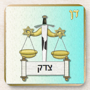 Judaica 12 Stämme Israel Dan Kunst Untersetzer