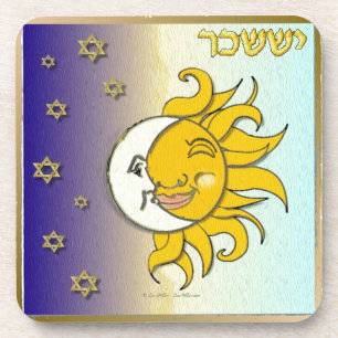 Judaica 12 Stämme Israel Issachar Kunst Getränkeuntersetzer