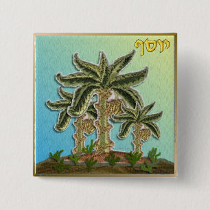 Judaica 12 Stämme Israels Joseph Pinback Button