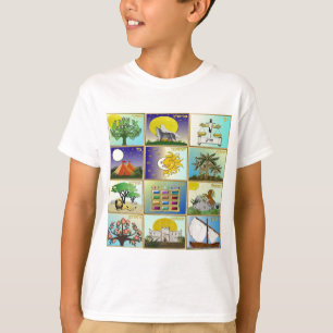Judaica 12 Stämme Israels Kunst T-Shirt